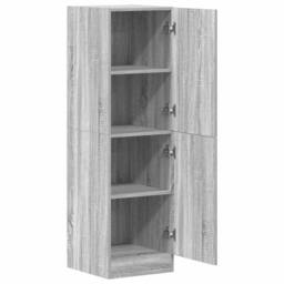 Berkfield Home Kitchen Cabinet Grey Sonoma 38x41.5x131.5 cm Engineered Wood - thumbnail 5