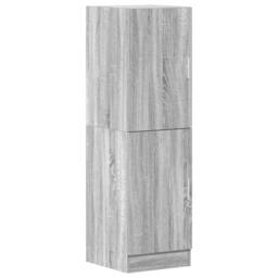 Berkfield Home Kitchen Cabinet Grey Sonoma 38x41.5x131.5 cm Engineered Wood