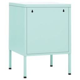 Berkfield Home Nightstands 2 pcs Mint 35x35x51 cm Steel in Green - Size: 35 x 35 x 51 cm - thumbnail 5
