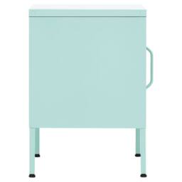 Berkfield Home Nightstands 2 pcs Mint 35x35x51 cm Steel in Green - Size: 35 x 35 x 51 cm - thumbnail 4