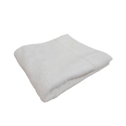 Towel City Printable Border Hand Towel in White - thumbnail 1