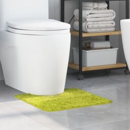 Berkfield Home Bath Mat U-Shaped Green 50x50 cm Polypropylen Non-Slip - Size: Medium - thumbnail 4