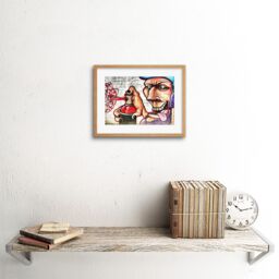 "Artery8 Wall Art Print Graffiti Tagger Spray Can Framed in Beige - Size: W7"" x H9""" - thumbnail 2