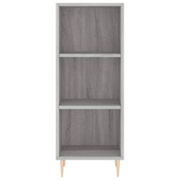 Berkfield Home Highboard Grey Sonoma 34.5x34x180 cm Engineered Wood - thumbnail 6
