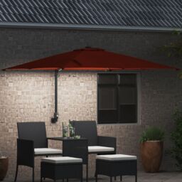 Berkfield Home Garden Parasol Terracotta 248, 5 x 247, 5 x 119 cm Fabric - thumbnail 3