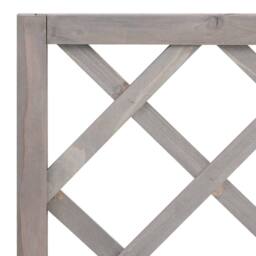 Berkfield Home Garden Trellis Planter Grey 70x30x135 cm Solid Firwood - Size: 70 x 30 x 135 cm - thumbnail 5