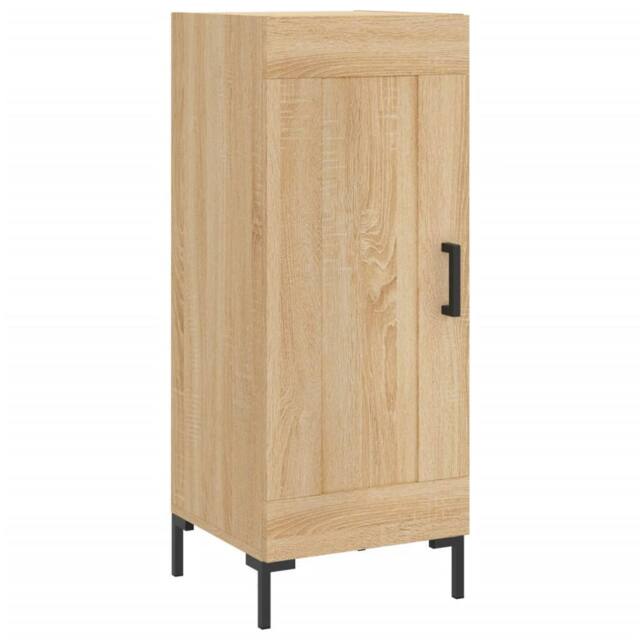 Berkfield Home Sideboard Sonoma Oak 34.5x34x90 cm Engineered Wood in Light Tan - image 1