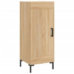 Berkfield Home Sideboard Sonoma Oak 34.5x34x90 cm Engineered Wood in Light Tan - thumbnail 1