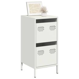 Berkfield Home Sideboard White 35x39x73.5 cm Cold-rolled Steel - thumbnail 1