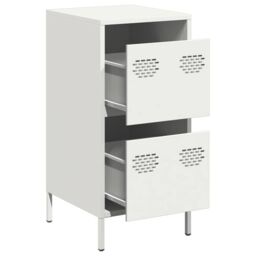 Berkfield Home Sideboard White 35x39x73.5 cm Cold-rolled Steel - thumbnail 4