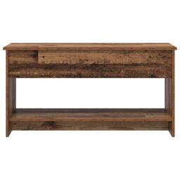 Berkfield Home Modern Coffee Table Old wood 102 x 50 x 52.5 cm Engineered wood in Brown - thumbnail 6