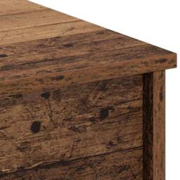 Berkfield Home Modern Coffee Table Old wood 102 x 50 x 52.5 cm Engineered wood in Brown - thumbnail 9