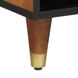 Berkfield Home TV Cabinet 100x33x46 cm Solid Wood Mango in Brown - Size: 100 x 33 x 46 cm - thumbnail 8