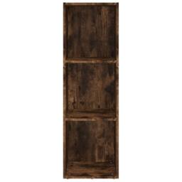 Berkfield Home Book Cabinet/TV Cabinet Smoked Oak 36x30x114 cm Engineered Wood in Brown - Size: 36 x 30 x 114 cm - thumbnail 4