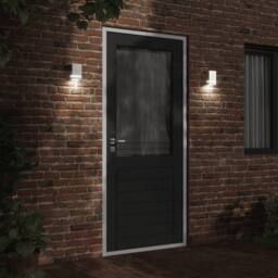 Berkfield Home Outdoor Wall Light Silver Stainless Steel