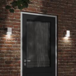 Berkfield Home Outdoor Wall Light Silver Stainless Steel - thumbnail 2