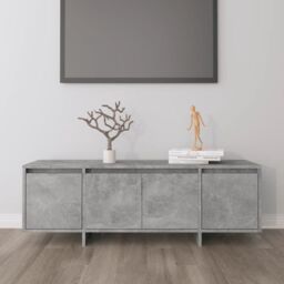 Berkfield Home TV Cabinet Concrete Grey 120x30x40.5 cm Engineered Wood - thumbnail 1