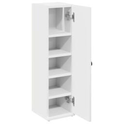Berkfield Home Bathroom Cabinet with Roll Holder White 20.5x22x72 cm - thumbnail 5