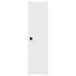 Berkfield Home Bathroom Cabinet with Roll Holder White 20.5x22x72 cm - thumbnail 4