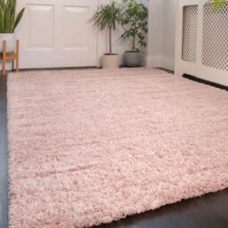 Kukoon Soft Fluffy Thick Pile Shaggy Area Rug, Living Room Bedroom Carpet Runner in Pink - Size: 120 cm x 170 cm - thumbnail 5