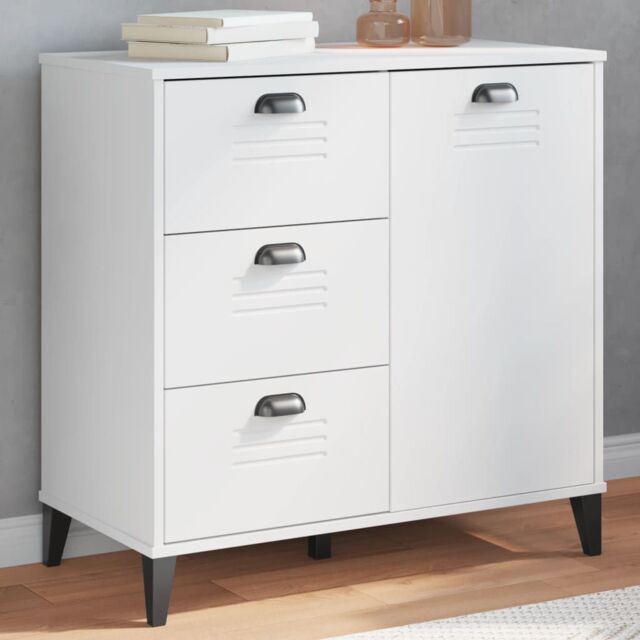 Berkfield Home Sideboard VIKEN White 80x40x80 cm Engineered Wood - Size: 80 x 40 x 80 cm - image 1