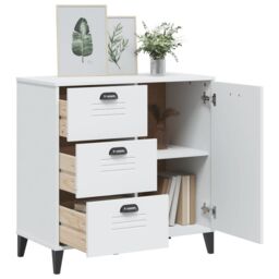 Berkfield Home Sideboard VIKEN White 80x40x80 cm Engineered Wood - Size: 80 x 40 x 80 cm - thumbnail 4