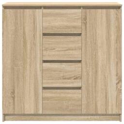 Berkfield Home Sideboard with Drawers Sonoma Oak 100.5x35x98.5 cm Engineered Wood in Light Tan - thumbnail 6