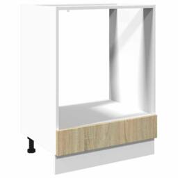 Berkfield Home Oven Cabinet Sonoma Oak 60x46x81.5 cm Engineered Wood in Light Tan - thumbnail 3