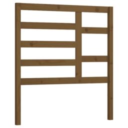 Berkfield Home Bed Headboard Honey Brown 81x4x104 cm Solid Wood Pine - Size: 81 x 4 x 104 cm - thumbnail 2