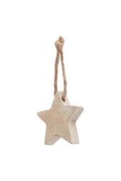 KDMD Pack of 90 Rustic Wooden Star Hanging Decorations for Holiday Decor - thumbnail 2