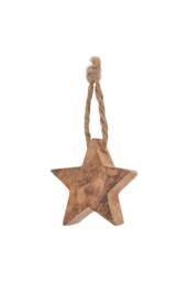 KDMD Pack of 90 Rustic Wooden Star Hanging Decorations for Holiday Decor - thumbnail 3