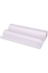 Neel Blue 20cm x 29cm Solid Satin Roll Large Fabric for Chair Sash Wedding Bouquet Décor Drapery in White - Size: 20 cm x 29 cm - thumbnail 3