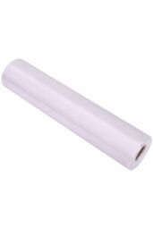 Neel Blue 20cm x 29cm Solid Satin Roll Large Fabric for Chair Sash Wedding Bouquet Décor Drapery in White - Size: 20 cm x 29 cm - thumbnail 6