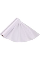Neel Blue 20cm x 29cm Solid Satin Roll Large Fabric for Chair Sash Wedding Bouquet Décor Drapery in White - Size: 20 cm x 29 cm - thumbnail 4
