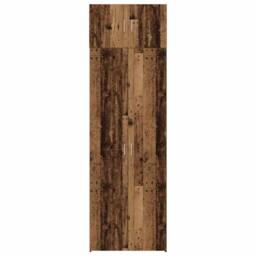 Berkfield Home Storage Cabinet Old Wood 70x42.5x225 cm Engineered Wood in Brown - thumbnail 8
