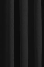 Fusion 'Strata' Dim out woven Eyelet Single Panel Door Curtain in Black - Size: 168 cm width x 214 cm drop - thumbnail 4