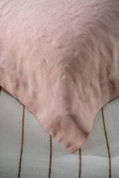 Soak&Sleep Soft Pink French Linen Housewife Pillowcase Pair in Pale Pink - thumbnail 3