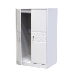 Ready Assembled 2 U Memphis 2 Door Midi Wardrobe (Ready Assembled) in White - thumbnail 5