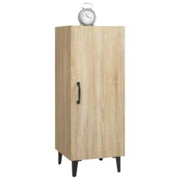 Berkfield Home Sideboard Sonoma Oak 34.5x34x90 cm Engineered Wood in Brown - thumbnail 5