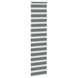 Berkfield Home Elegant Zebra Blind Dark Grey 70x200 cm Fabric Width 65.9 cm Polyester - thumbnail 4