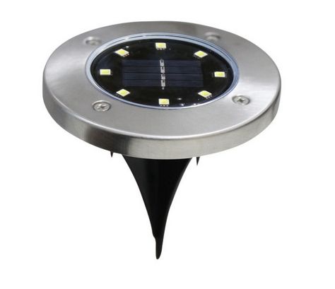 Leaper Pack of 2 Waterproof 8LED Solar Ground Light for Garden - image 1