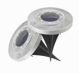 Leaper Pack of 2 Waterproof 8LED Solar Ground Light for Garden - thumbnail 3