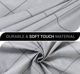 Pamposh Luxurious Duvet cover Set Reversible Bedding Sets in Grey - Size: Double - thumbnail 6