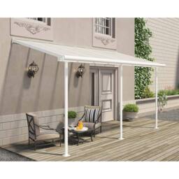 Palram Patio Cover Sierra 3 x 4.25 Clear - L434 x W299 x H305 cm - White - thumbnail 2