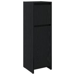 Berkfield Home Bathroom Cabinet Black Oak 30x30x95 cm Engineered Wood - Size: 30 x 30 x 95 cm - thumbnail 2