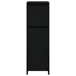 Berkfield Home Bathroom Cabinet Black Oak 30x30x95 cm Engineered Wood - Size: 30 x 30 x 95 cm - thumbnail 7