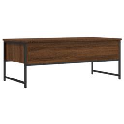 Berkfield Home Coffee Table Brown Oak 101x49x39.5 cm Engineered Wood - thumbnail 8