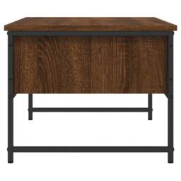 Berkfield Home Coffee Table Brown Oak 101x49x39.5 cm Engineered Wood - thumbnail 7