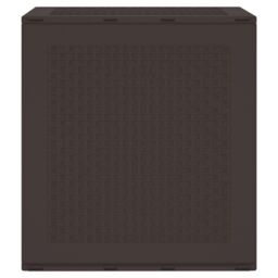Berkfield Home Garden Storage Box Brown 55x53x57 cm PP - Size: 55 x 53 x 57 cm - thumbnail 6