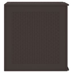 Berkfield Home Garden Storage Box Brown 55x53x57 cm PP - Size: 55 x 53 x 57 cm - thumbnail 7